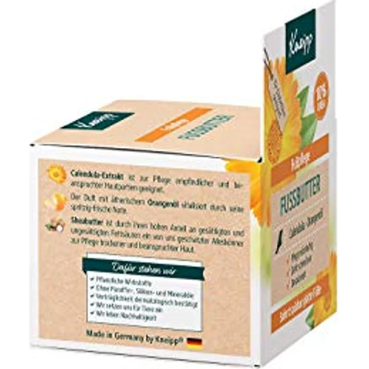 Kneipp Fußbutter Calendula - Orangenöl Fußcreme 100 ml – Bild 5
