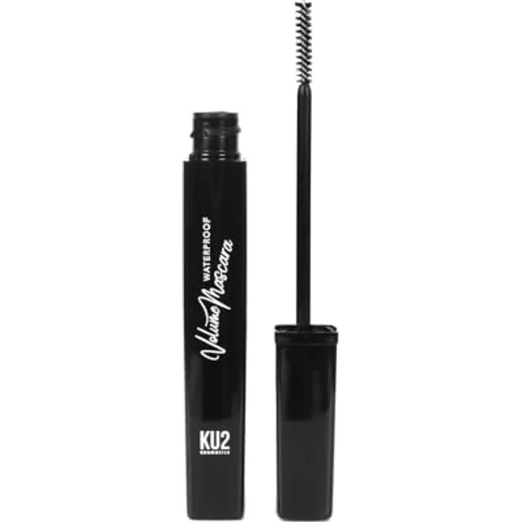 KU2 Cosmetics Wasserfeste Volumen Mascara, Schwarze Wimperntusche, 8,5 ml, Langanhaltend und Pflegend – Bild 2