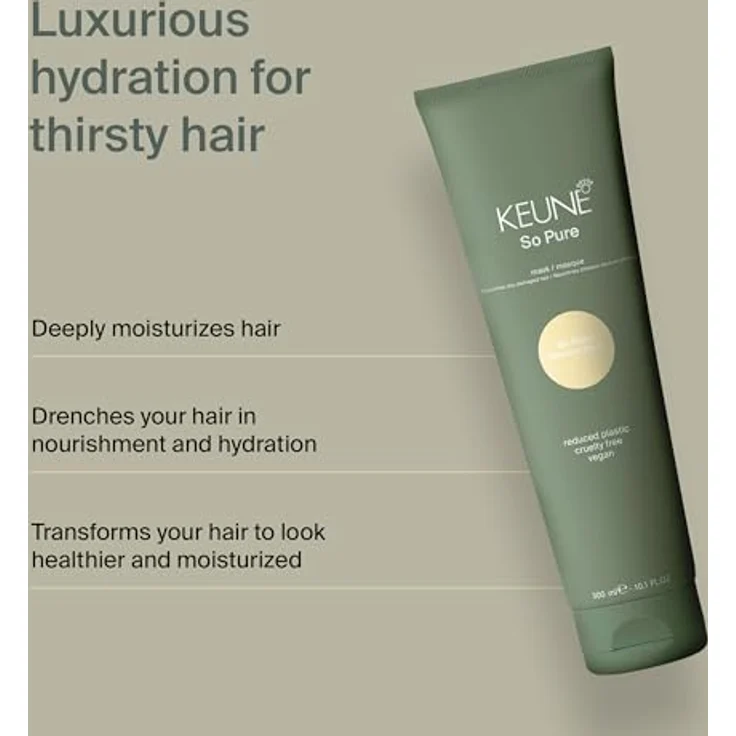 Keune SoPure Restore Mask, 300ml, intensive Feuchtigkeitspflege mit Kaktusfeigen-Extrakt – Bild 3
