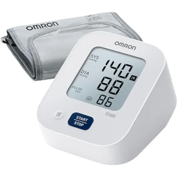 OMRON X2 Essential, Digitales Blutdruckmessgerät für Oberarm, klinisch validiert, mit Erkennung unregelmäßiger Herzschläge, Manschette 22-32 cm – Bild 1
