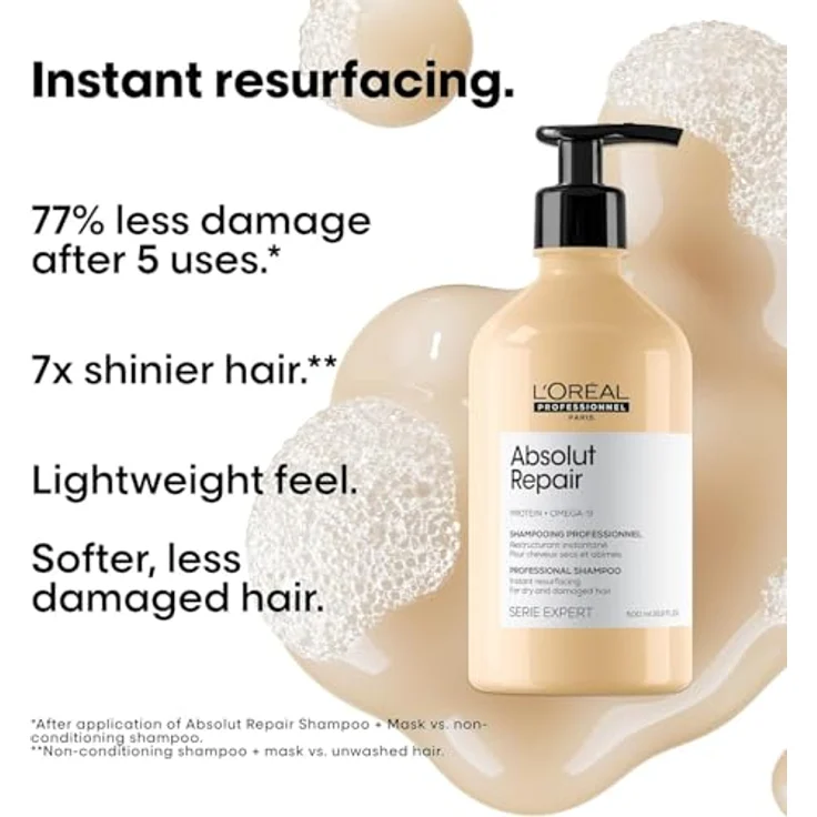 L’Oréal Professionnel Serie Expert Absolut Repair tiefenwirksames regenerierendes Shampoo für trockenes und beschädigtes Haar 500 ml – Bild 4