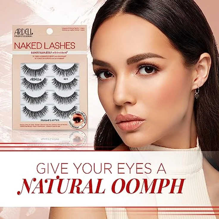 Ardell Naked Lashes Multipack - 4 Paar künstliche Wimpern (Style 421) – Bild 3