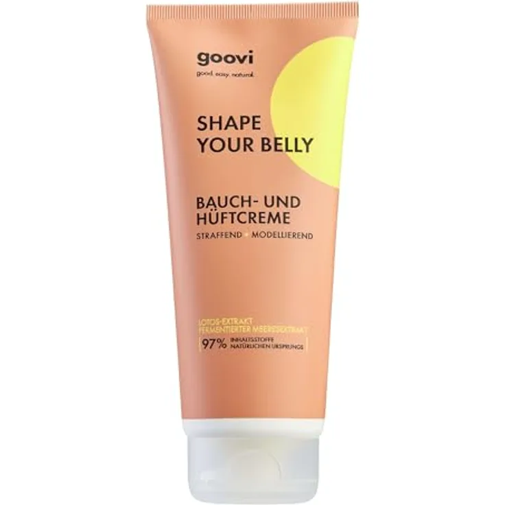 goovi Körperpflege Creme für Bauch und Hüften, straffende und remodellierende Lotion für Damen, 200 ml