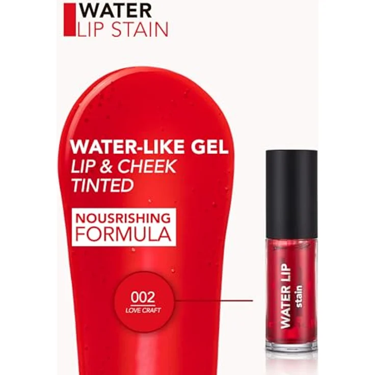 flormar Water Lip Stain Lipcolor, nahrhafter Effekt, Farbton 002 Love Craft, 6,4 ml – Bild 3