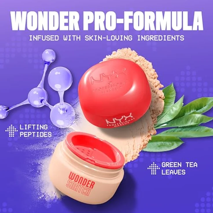 NYX Professional Makeup Wonder Snatch Konturenpuder, Farbton 01 Sugar Serve, 6 g - langanhaltendes, mattes Finish für perfekte Hautillusion – Bild 4