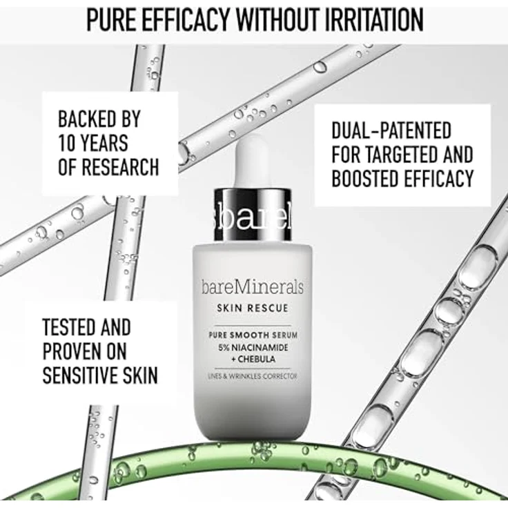 bareMinerals SKIN RESCUE Pure Glow Gesichtsserum, 30 ml, mit 10 % Vitamin C und Regenbogenalge, Coral – Bild 5