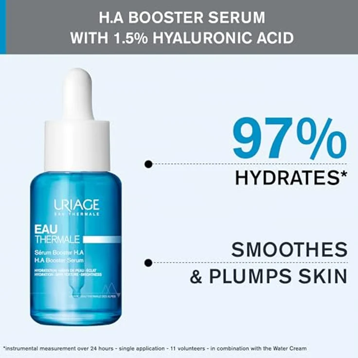 Uriage Eau Thermale Serum, intensives feuchtigkeitsspendendes Gesichtsserum mit Hyaluronsäure, 30 ml – Bild 4