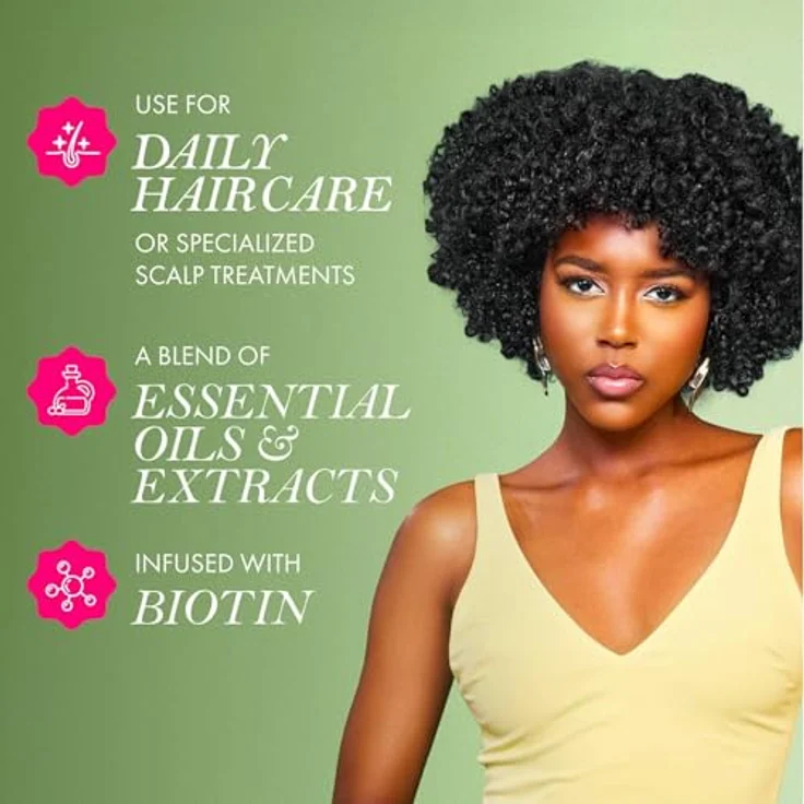 Mielle Organics Mielle Rosemary Mint Kopfhaut- und Haarstärkungsöl für gesundes Haarwachstum, 2 oz 59 ml – Bild 3