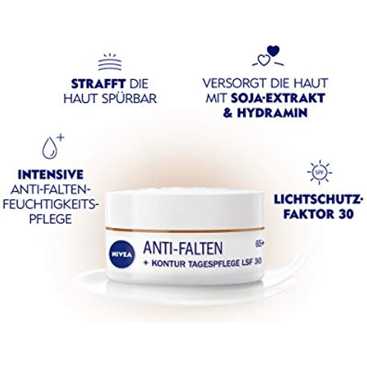 NIVEA Anti-Falten +Kontur 65 Tagescreme 50 ml – Bild 3