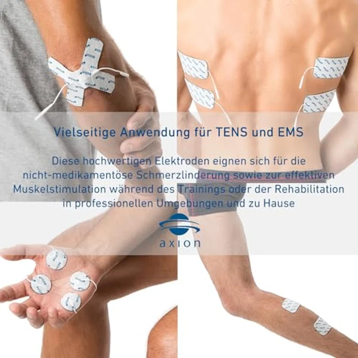 Axion Elektrodenpads für TENS EMS Geräte, selbstklebend, Ø 3.2cm, 16 St., optimal für Gesicht und Hände – Bild 6