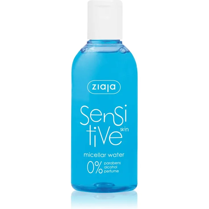 Ziaja Sensitive Mizellenwasser, reinigende Gesichtsreinigung für trockene bis empfindliche Haut, 200 ml, alkoholfrei