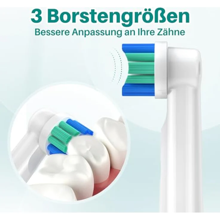 REDTRON Ersatzbürstenköpfe für Oral B, 8er Pack mit präziser Borstenanpassung, passend für Professional Care, Vitality Pro, Smart und Genius Serien, Weiß – Bild 2