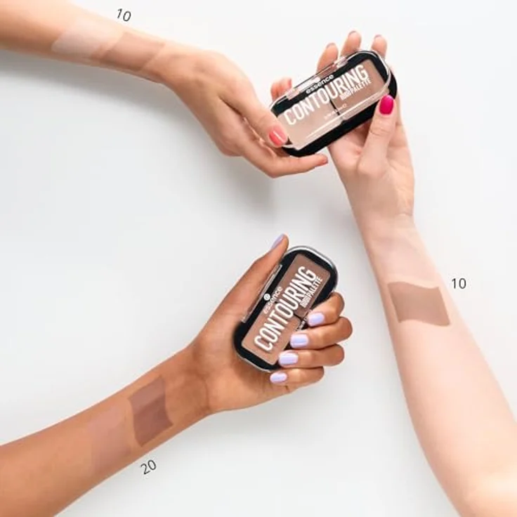 essence CONTOURING DUO PALETTE Konturier-Palette für die Wangen, Farbton 20 Darker Skin, 7 g, Rouge und Bronzer zur Gesichtsmodellierung – Bild 5