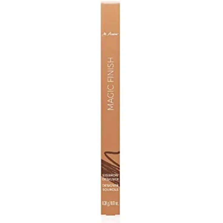 M Asam MAGIC FINISH Augenbrauenstift Eyebrow Designer Brown (0,28g) – 4-in-1 Augenbrauenstift Mit Drehmine & Spiralbürstchen, Perfekte Form & Fülle Dank Pudriger Textur, Optimale Augenbrauen-Bogen – Bild 2