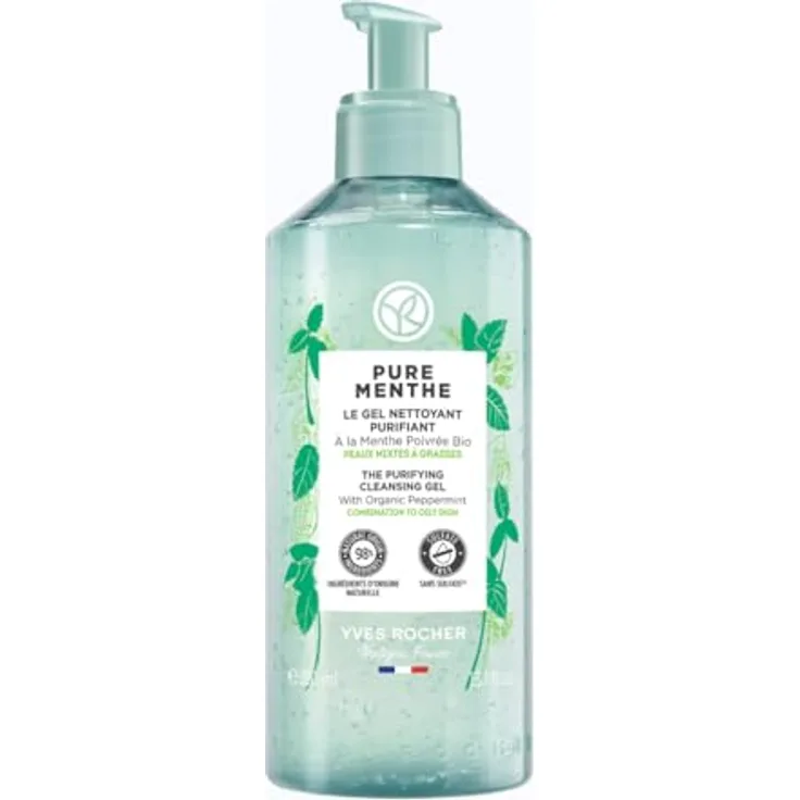 Yves Rocher PURE MENTHE - Reinigungsgel - Klärt die Poren - 390 ml