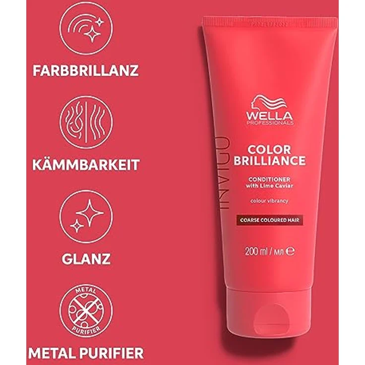Wella Professionals INVIGO COLOR BRILLIANCE Conditioner for coarse hair 200ml, Beauty – Bild 2