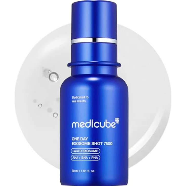Medicube One Day Exosome Shot Pore Ampoule 7500 - Revitalisierendes Serum mit Mikronadeln, AHA+BHA+PHA - 30ml