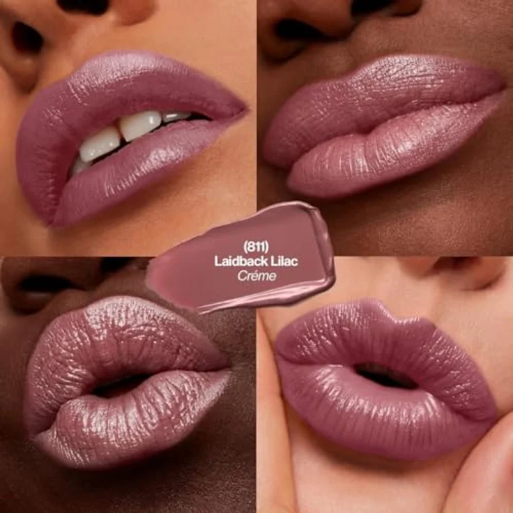 Revlon Super Lustrous Lippenstift, 811 Laidback Lilac, Cremige Formel für weiche, volle und gepflegte Lippen, 4.2g – Bild 2