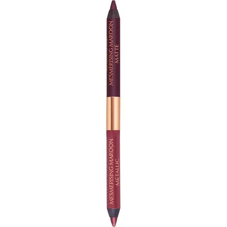 Charlotte Tilbury EYE COLOUR MAGIC LINER DUO, Eyeliner mit matte und glitzernde Textur, 1 g, Mesmerising Maroon