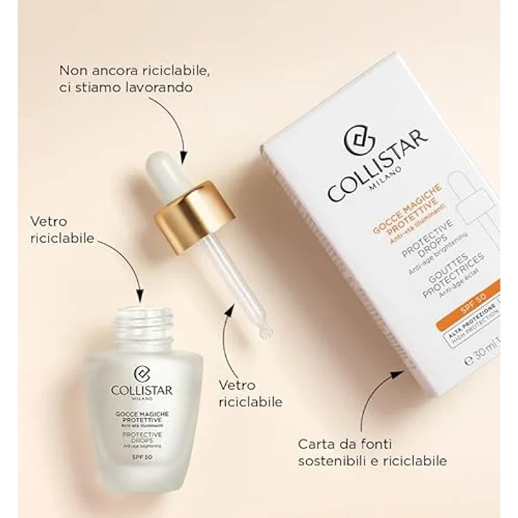 Collistar Protective Drops Anti-Age Brightening Gesichtsfluid SPF 50 30 ml – Bild 5