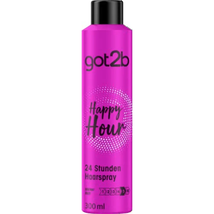 got2b Happy Hour 24 Stunden Haarspray, langanhaltender Halt, 300ml – Bild 1
