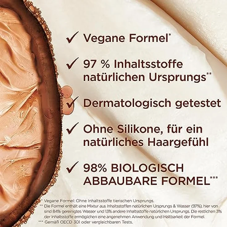 Garnier Kakao Butter 3in1 Haarmaske für trockenes und lockiges Haar, Leave In für intensive Pflege und Definition, Vegane Formel mit natürlichen Inhaltsstoffen, Fructis Hair Food, 1 x 400 ml – Bild 4
