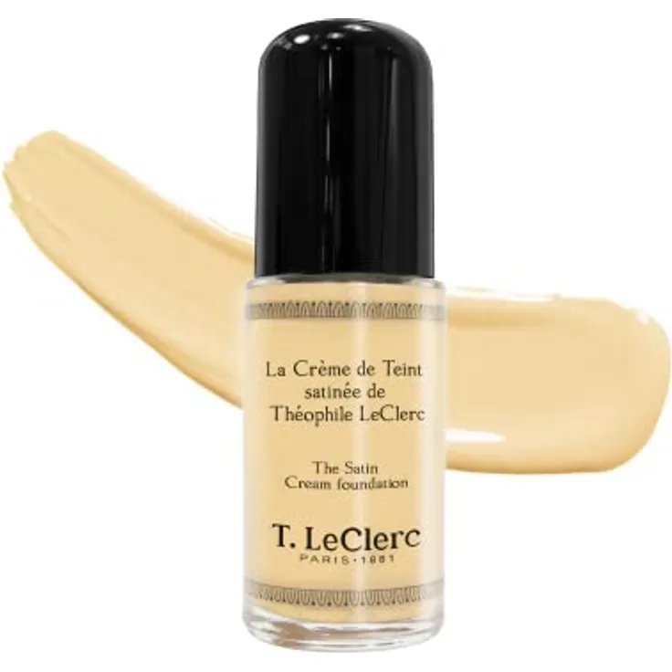 T.LeClerc Satin-Finish Complexion Cream Foundation Nr. 01 - Ivoire Satin 30 ml 