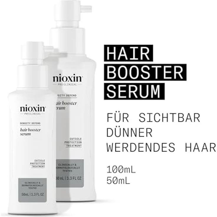 NIOXIN Hair Booster Serum - Professionelle Leave In Haarpflege für sichtbar dünner werdendes Haar - mit Pfefferminzöl (100ml) – Bild 2