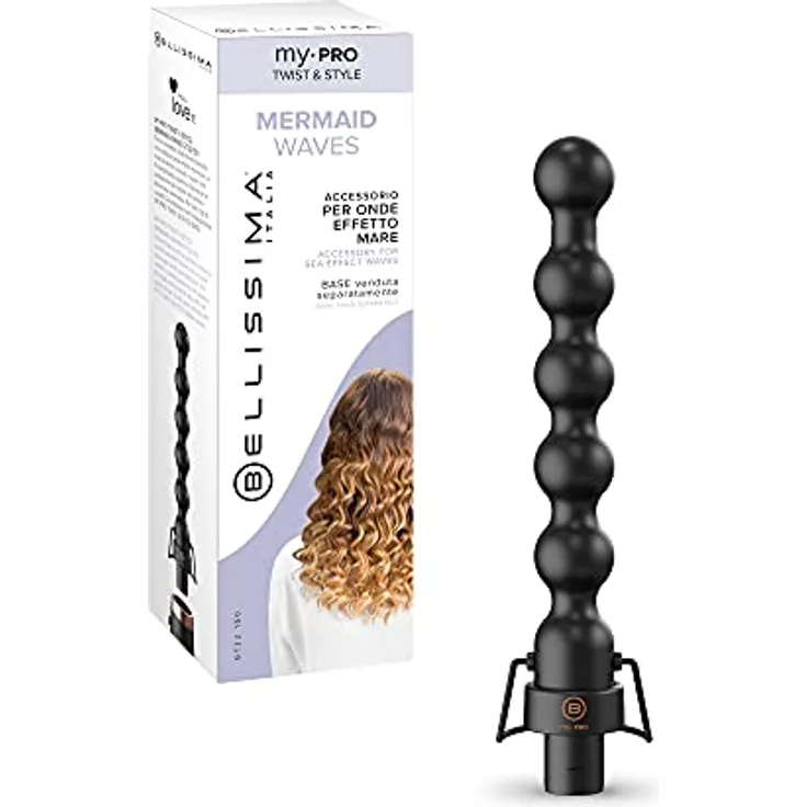 Bellissima My Pro GT22 150, Lockenstab Mermaid Waves für Kombi-Haarstyler My Pro Twist & Style, Erhitztes Eisen bildet Blasen, Durchmesser 25 mm, mit Keramikbeschichtung, Temperatur 190°C
