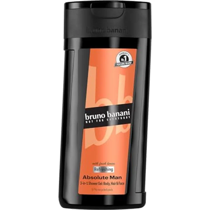 Bruno Banani Absolut Man Shower Gel 250ml, 2024 Version - Sinnlich-maskuliner Männerduft, 3-in-1 Shower Gel – Bild 1