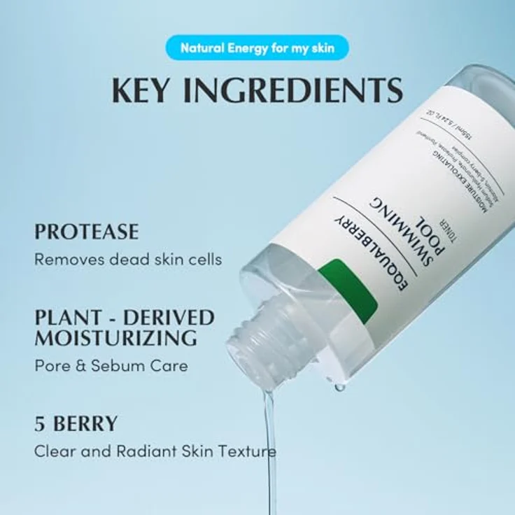 NoName Swimming Pool Toner, Gesichtsreinigung mit 8 Hyaluronsäuren, 155 ml, alkoholfrei, dermatologisch getestet, für alle Hauttypen – Bild 4