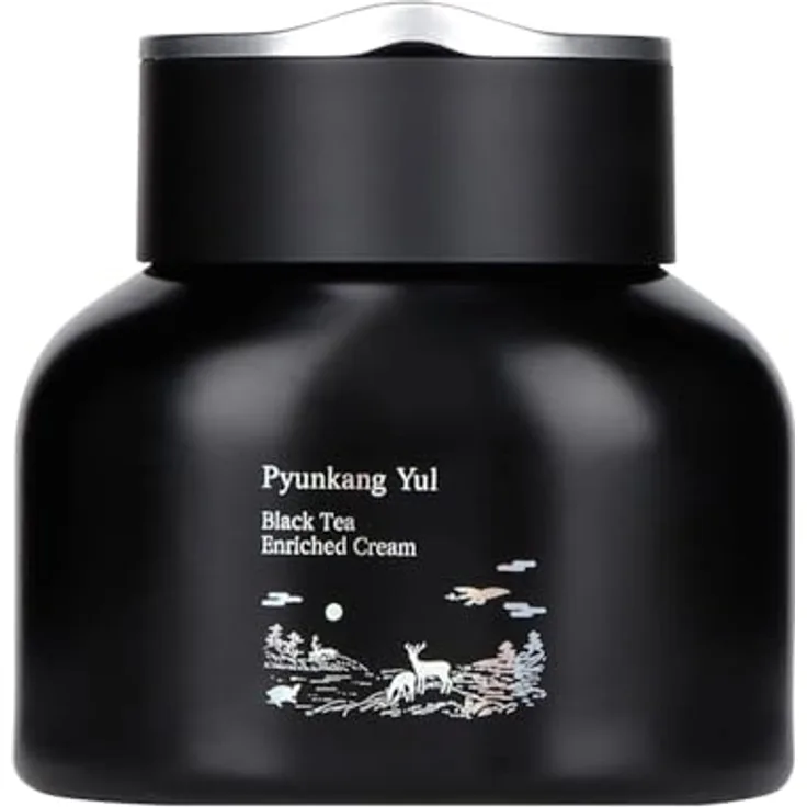 Pyunkang Yul Black Tea Enriched Cream für Anti-Aging, Konzentrierte Nährstoffe, Reizfrei, Koreanische Hautpflege 60ml