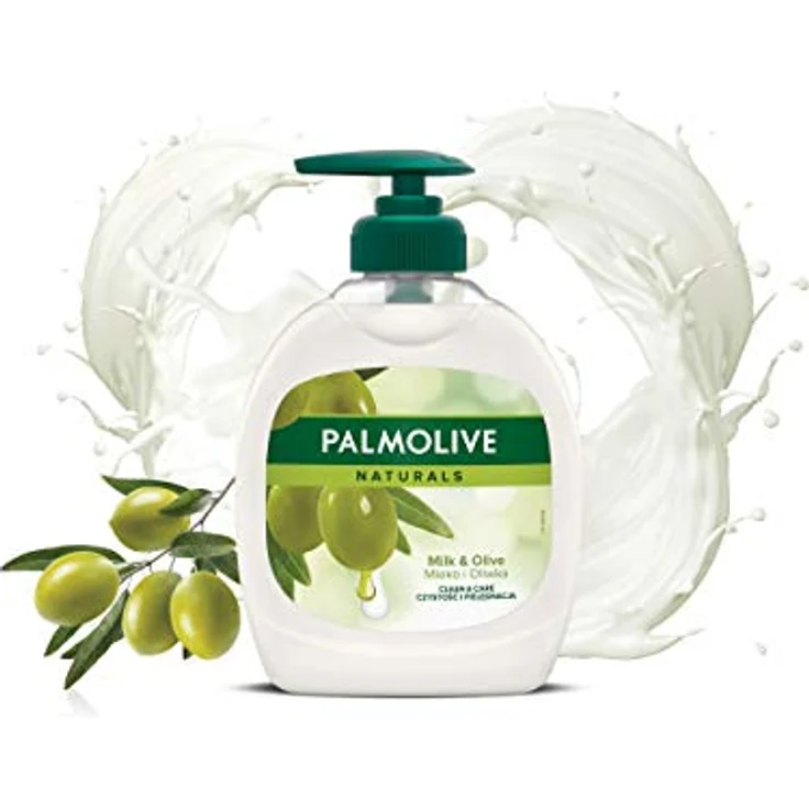 Palmolive Naturals Milk & Olive Creme Flüssigseife mit Dosierer, 300 ml – Bild 5