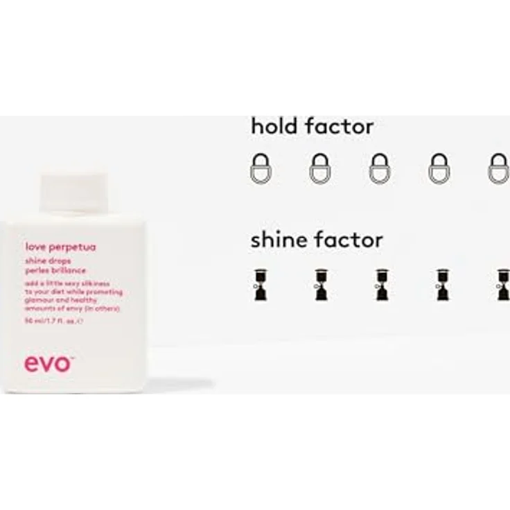 Evo Love Perpetua Shine Drops 50ml, Conditioner mit brillantem Glanz – Bild 3