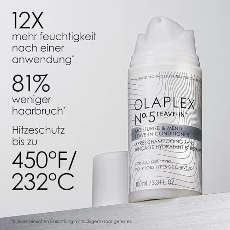 Olaplex No.5 Leave-In Moisturize & Mend Leave-In Conditioner (100 mL/3.3 fl. oz) - Spendet Feuchtigkeit, repariert und schützt, splissversiegelnd – Bild 4