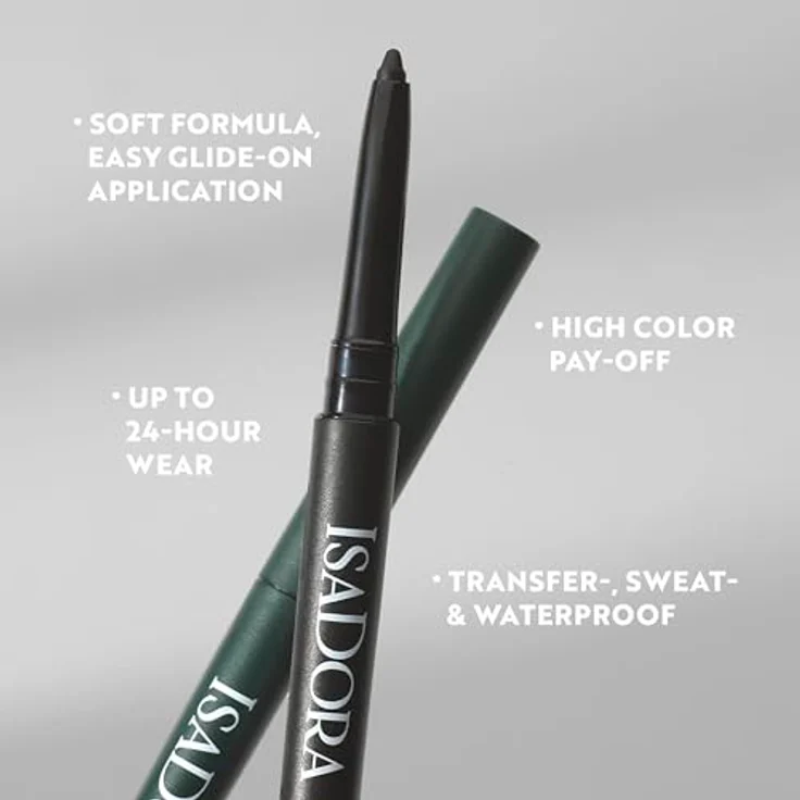 IsaDora The Intense 24H Wear & Smudge-proof Eyeliner, vegane Formel, hochpigmentierte Textur, 0,35 g – Bild 4