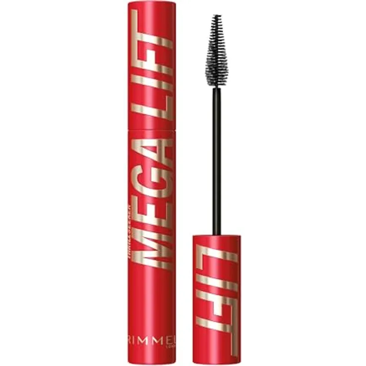 Rimmel London THRILL SEEKER MEGA LIFT Mascara, 12,5 ml - Mit bis zu 6-mal mehr Volumen und bis zu 28 Grad geschwungene Wimpern