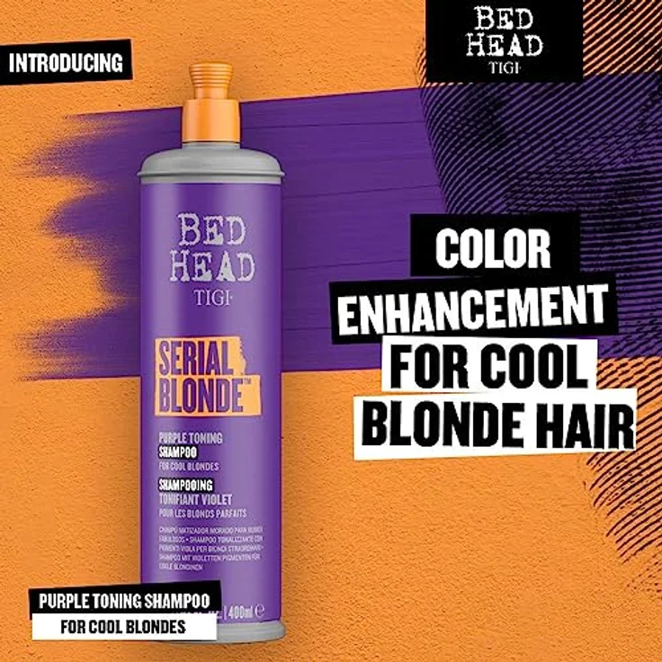 Tigi Bed Head Serial Blonde Purple Toning Shampoo gegen Gelbstich in blondem Haar 400 ml – Bild 5
