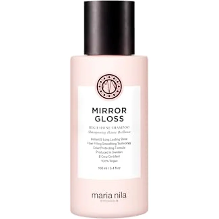 Maria Nila Mirror Gloss High Shine Shampoo, 100 ml, pflegendes Shampoo für intensiven Spiegelglanz und reduzierte Frizz – Bild 1
