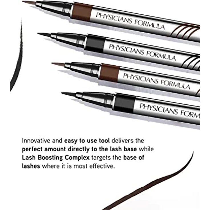 Physicians Formula Eye Booster, flüssiger Eyeliner mit Aktivstoffen für Wimpernwachstum, wasserfest, Farbton Black, 0.5 ml – Bild 8