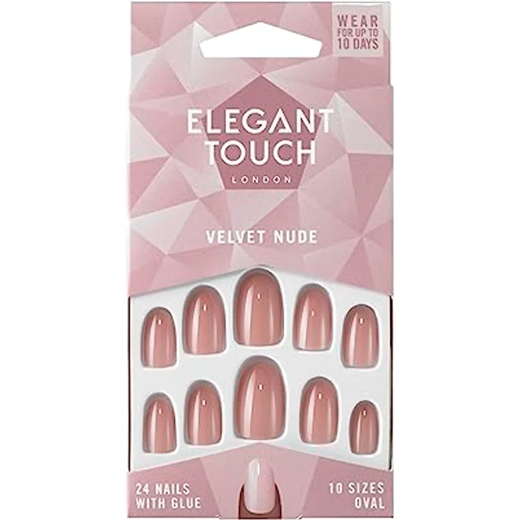 Elegant Touch Colour Nails Velvet Nude Kunstnägel – Bild 1
