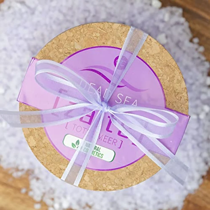 Accentra Zalts Totes Meer Badesalz im Glas mit Korkverschluss – 540g Totes Meersalz MADE in GERMANY mit Lavendel- und Orangenöl angereichert – Bild 3