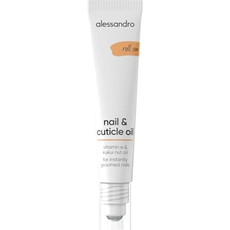 alessandro Nail & Cuticle Oil, Pflegendes Nagelöl mit Kukuinussöl & Vitamin E, Schnell einziehend, Ideal für unterwegs, 15ml, Vegan – Bild 1