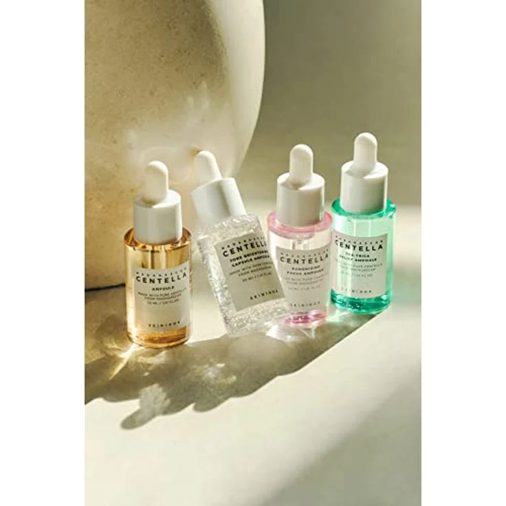 SKIN1004 Madagascar Centella Ampoule Kit, Gesichtsserum Set mit 4 verschiedenen Ampullen zur Hautberuhigung und -hydratisierung, 30 ml je Ampulle – Bild 7