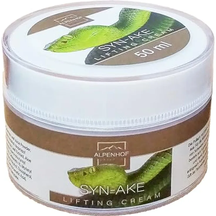Edco SYN-AKE Schlangencreme 50ml, Anti-Aging Creme mit Schlangengift, Lifting-Effekt gegen Falten