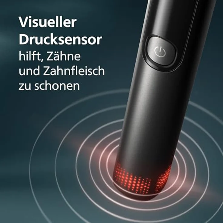 Philips Sonicare AdvancedClean Limited Edition, Elektrische Zahnbürste mit Smart Screen, Drucksensor, 5 Putzmodi, Erinnerungsfunktion und Schwarz, HX3792/11 – Bild 4