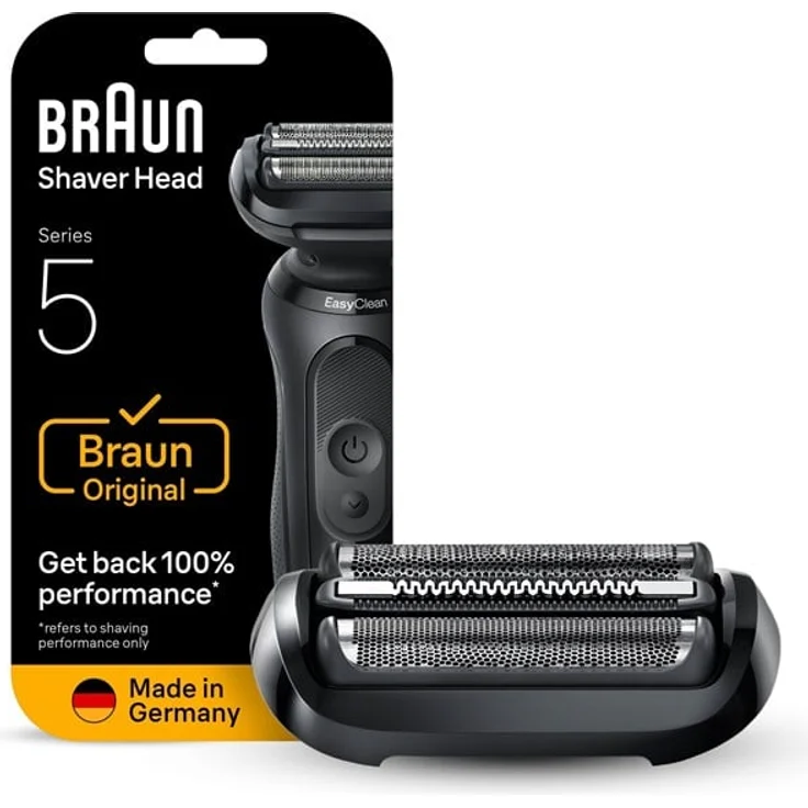 Braun Zubehör Combipack 54B, Ersatzscherkopf für Series 5 Rasierer, Hautschonende Klingentechnologie, Made in Germany – Bild 7