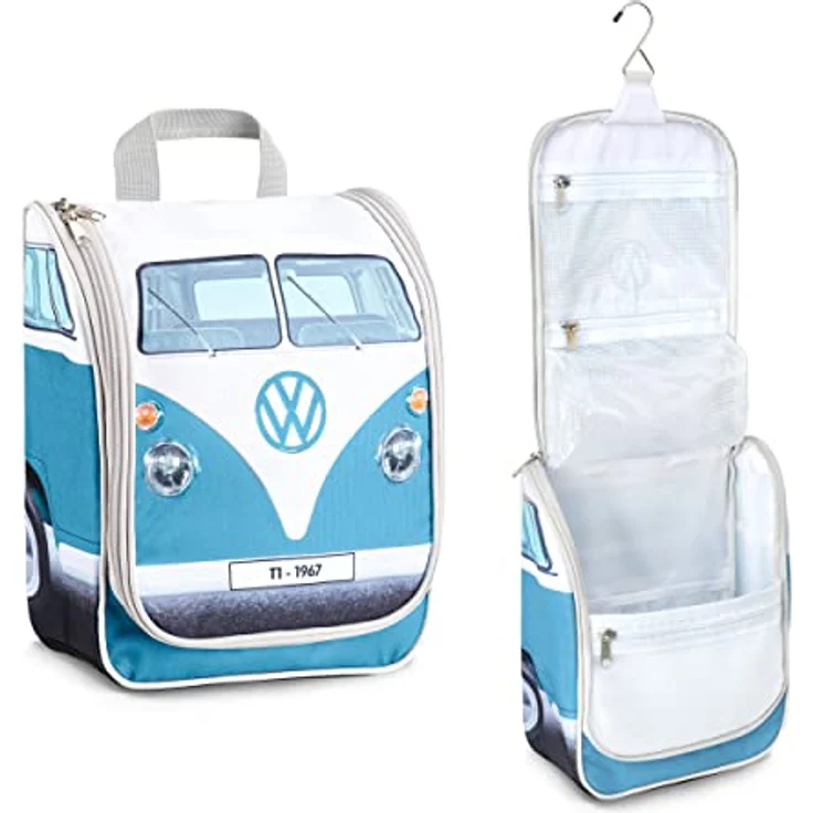 Kulturbeutel Bad-Hänge-Reise-Wasch-Tasche zum Aufhängen (Unisex, Premium Qualität/Blau) – Bild 1