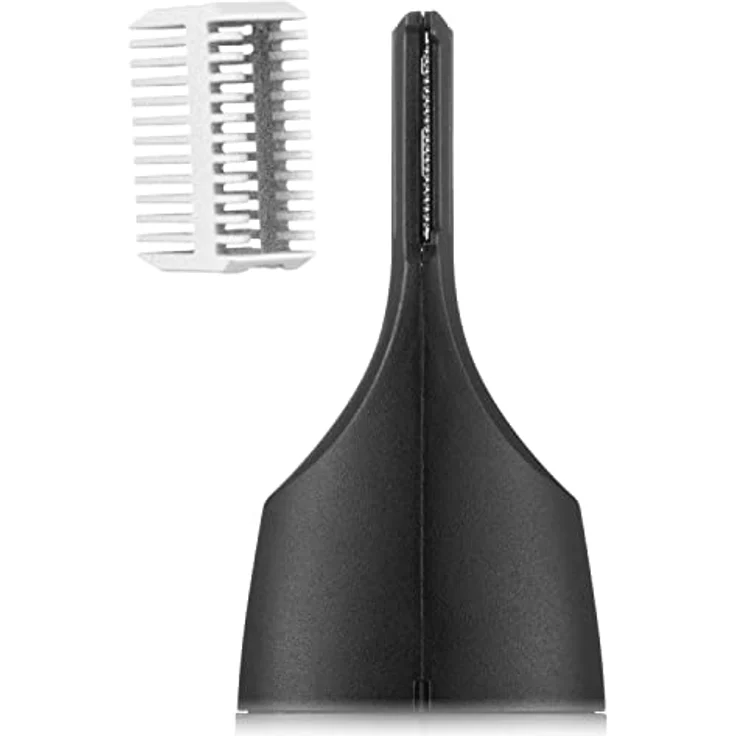 Remington Elektrogesichtshaarentferner Trim & Fit Detail Kit NE8000, 2 Aufsätze, batteriebetrieben (1xAA inklusive), Pinzette & Kamm, Damen und Herren – Bild 5