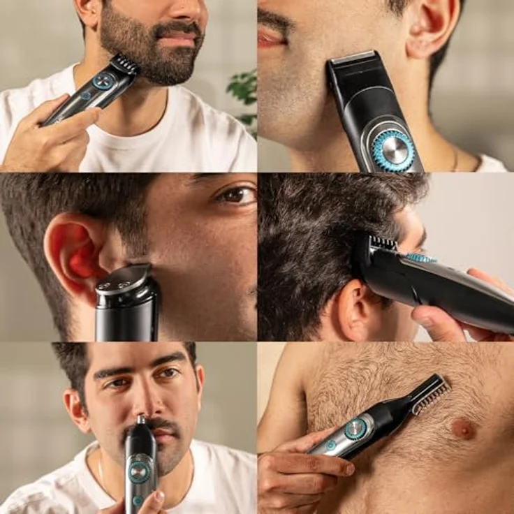 Cecotec Barbero Precisioncare, Multigrooming Trimmer mit 5 Längenschritten, kabellos, nass- und trockenanwendbar, Schwarz – Bild 3
